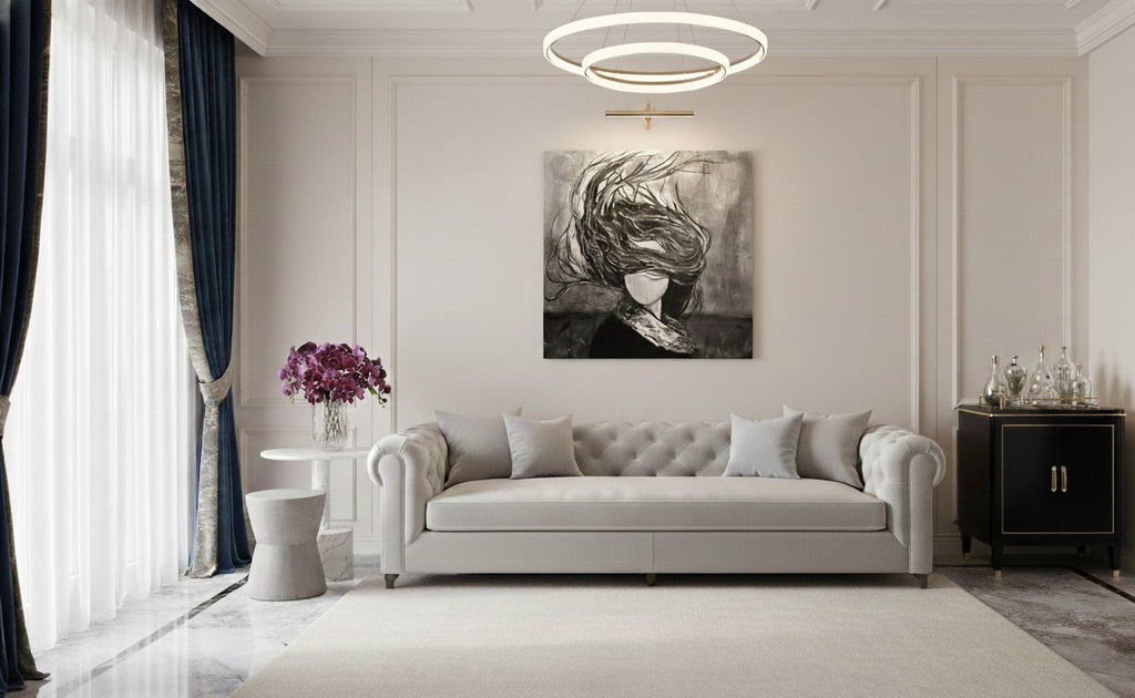 „Wietrzny Koncert” – obraz akrylowy na płótnie 50×50 cm (2025)